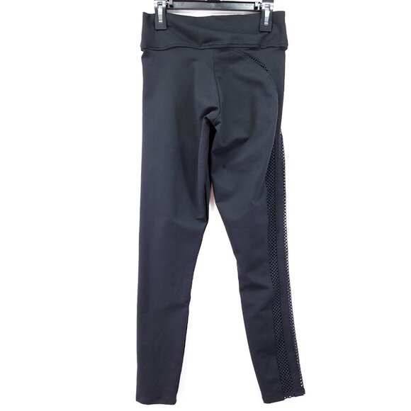 Bombshell Sportswear Side Cut-Out Mesh Leggings Size Medium Black - Picture 2 of 13